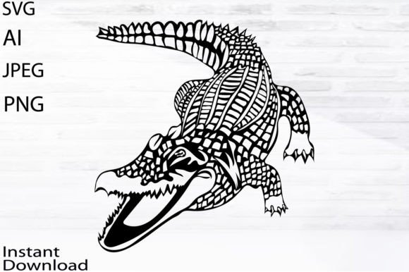 Crocodile Svg Png Jpg Ai Vector Animal Graphics Freebies