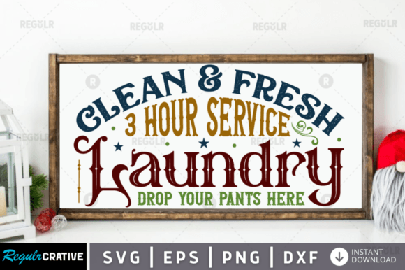 FREE Clean Fresh 3 Hour Service Laundr Graphics & Crafts