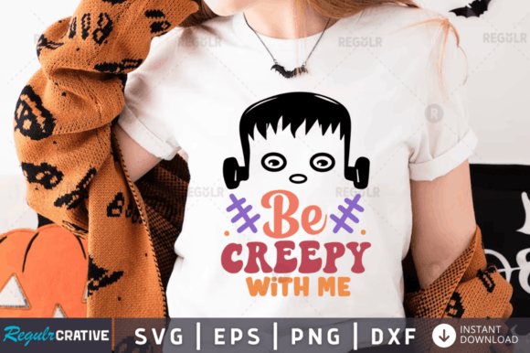 FREE Creepy with Me Svg Design for Crafts and Graphics