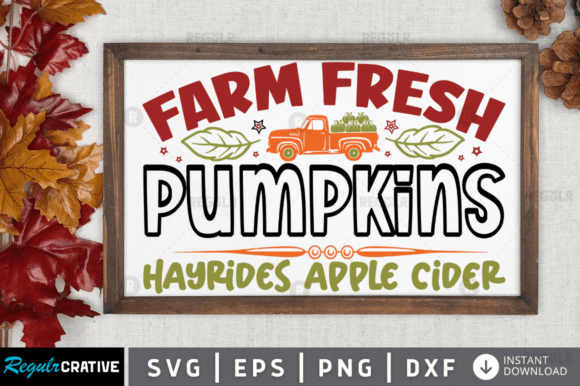 FREE Farm Fresh Pumpkins Hayrides Apple Graphics & Crafts