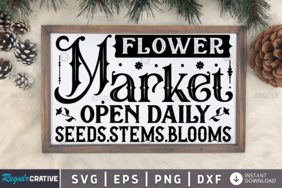 FREE Flower Market Open Daily Seeds.ste