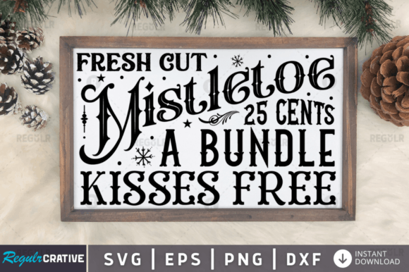 FREE Fresh Cut Mistletoe 25 Svg Design