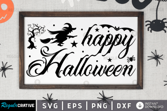 FREE Happy Halloween Svg Design for Graphics and Crafts
