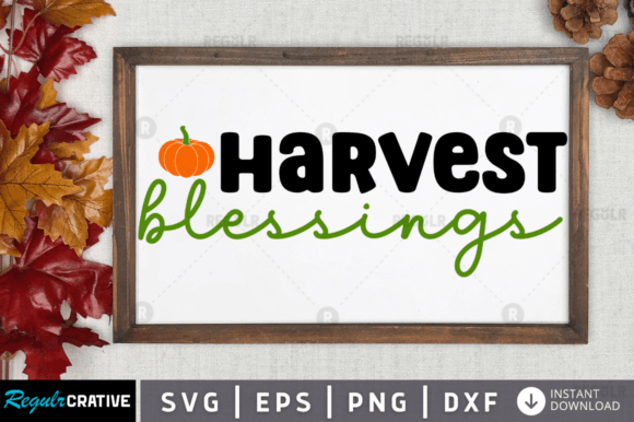 FREE Harvest Blessings Svg Design Graphics