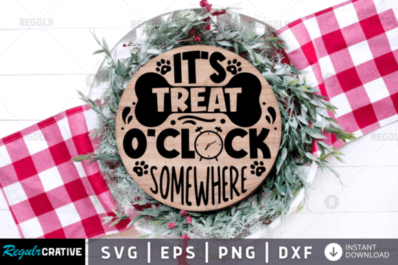 FREE It's Treat O'Clock Somewhere Graphics & Crafts