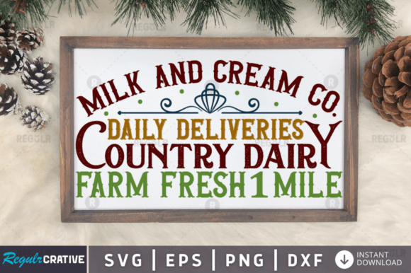 FREE Milk and Cream Co. Daily Deliveries Graphics