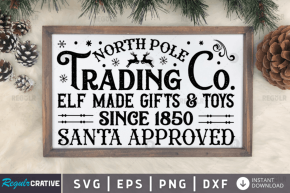 FREE North Pole Trading Co Since 1850 Graphics
