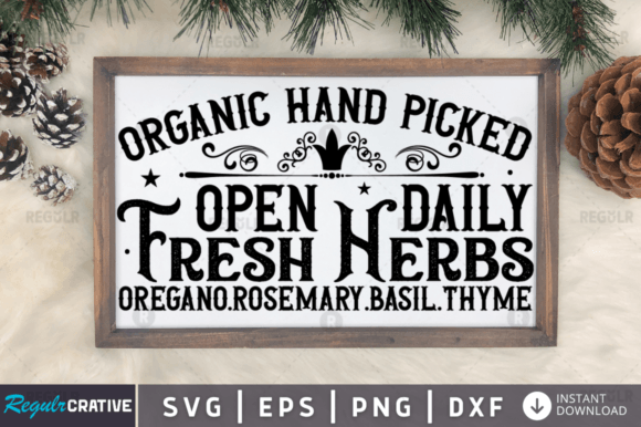 FREE Organic Hand Picked Open Daily Fres Graphics and Crafts