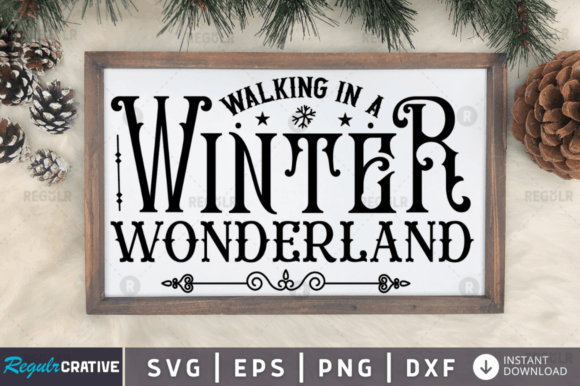 FREE Walking in a Winter Wonderland Graphics and Crafts