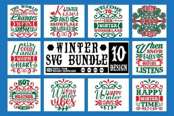 Winter SVG Bundle: Graphics for Crafts and Content